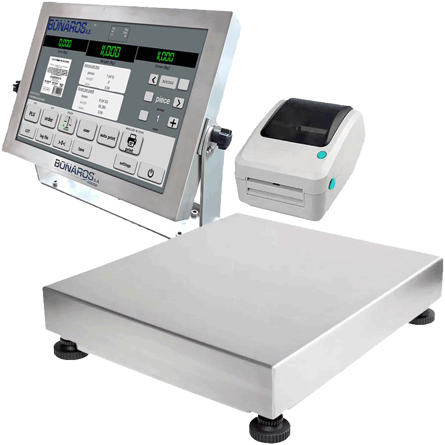 Touch screen ζυγιστικές ετικετέζες