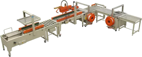 Αυτόματο κλειστικό χαρτοκιβωτίων με ταινία και τσέρκια XFK-3