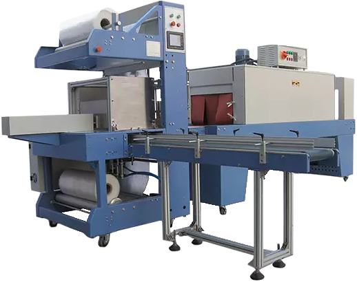 Βιομηχανική αυτόματη μηχανή συρρίκνωσης για μεγάλα χαρτοκιβώτια BSF-7030XA+BS-6040L